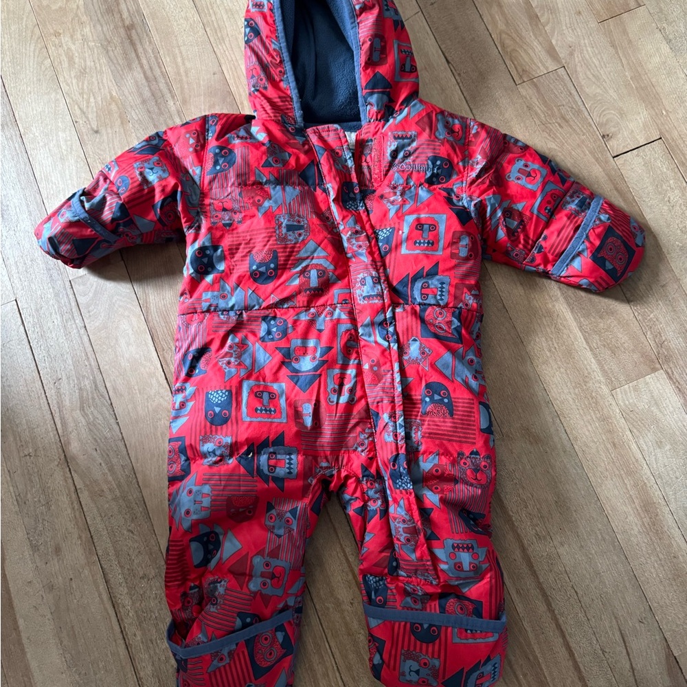 Columbia Red and Gray Kids Jacket
